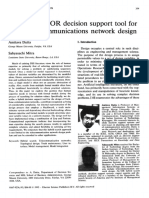 A Hybrid AI OR Decision Support Tool For Backbone Communications Network Design