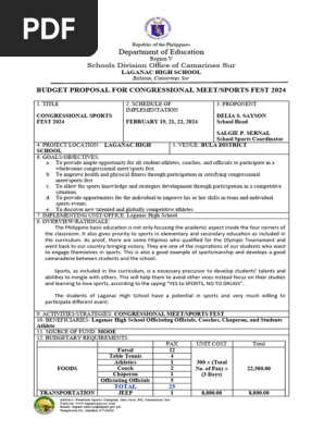 Budget Proposal