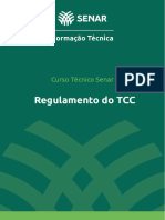 Regulamento Do TCC: Curso Técnico Senar