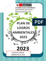 Plan de Logros Ambientales y Reconocimiento Al Desempeño Ambiental 2023