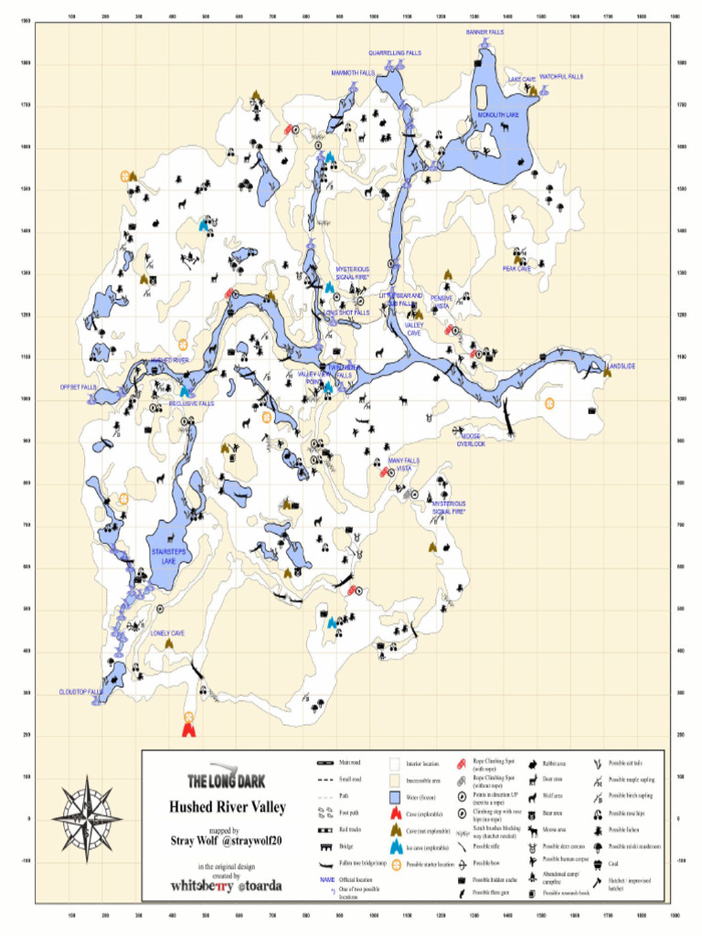 Hushed River Valley Map The Long Dark  PDF