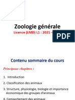 Zoologie Générale 2021