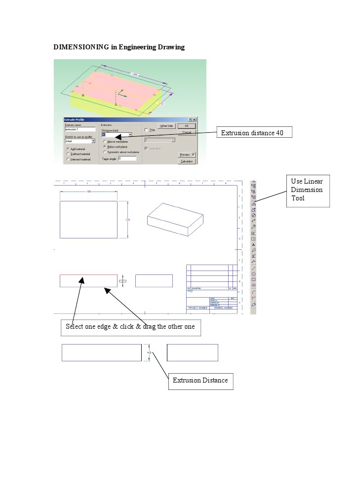 Engineering Drawing Dimensioning Guide | PDF