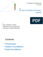 Lecture 3 Types of Foundation and Foundation Materials