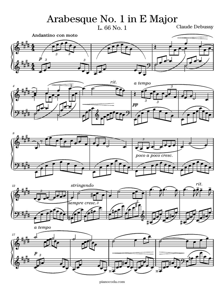 Debussy's Arabesque No. 1 Analysis | PDF | Musical Compositions | Poetics