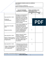 Competencias Del Aprendiz Lista de Actividades Realizadas en La Empresa ¿Estas Actividades Están Relacionadas Con La Especialidad de Formación? SI No