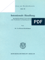 Intentionale Handlung Sprachphilosophische Untersuchungen Zum Verstndnis Von Handlung Im Strafrecht