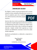 COMUNICADO 20/2024: Directora