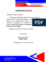 Comunicado #26 - Suspensión de Actividades