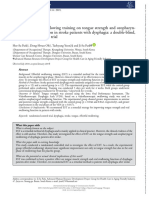 10 Intl J Lang Comm Disor - 2019 - Park - Effect of Effortful Swallowing Training On Tongue Strength and Oropharyngeal