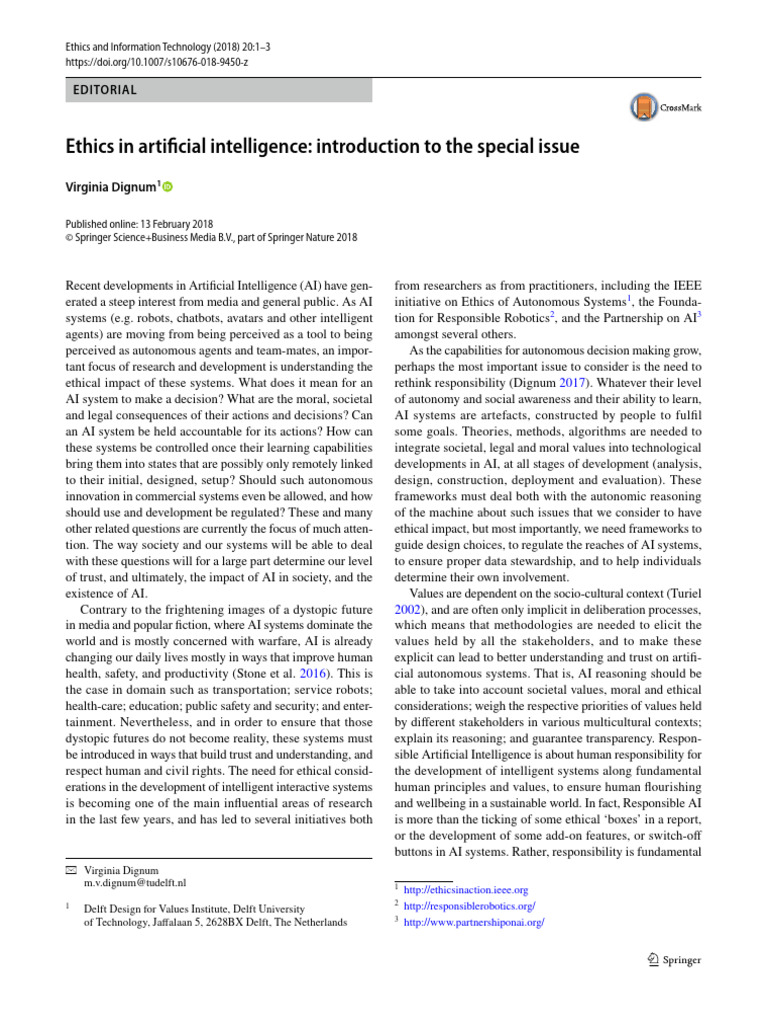 Ethical AI: Introduction to Responsibility | PDF | Artificial ...