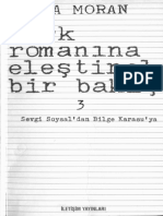 Berna Moran Türk Romanına Eleştirel Bir Bakış III İletişim Yayınları
