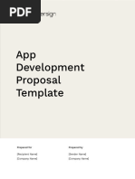 App Development Proposal Template