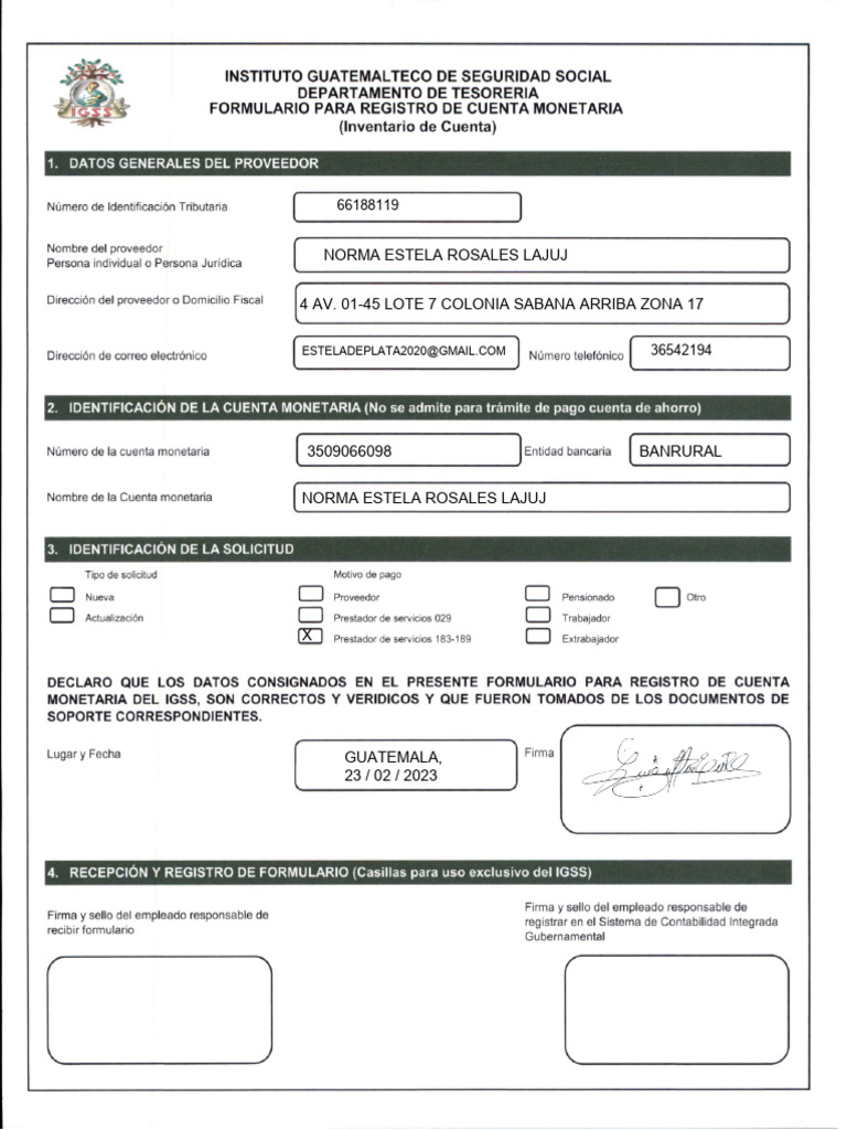 Formulario inventario de cuentas 1 pdf