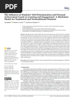 The Influence of Students' Self-Determination and Personal Achievement Goals