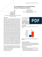 Project-Based Learning Improves Critical Thinking For Software Development Students