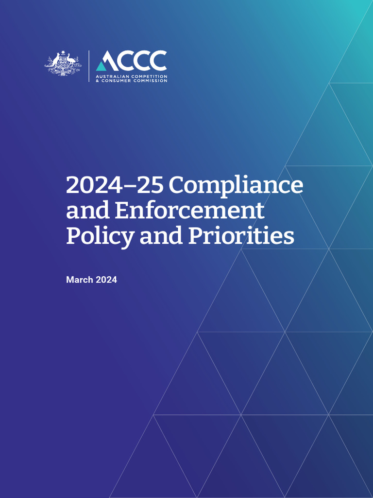 ACCC Compliance and Enforcement Policy and Priorities | PDF
