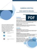 Sabrina Cristina - CV - Design Gráfico