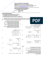 SOAL PTS BAHASA ARAB KELAS 8