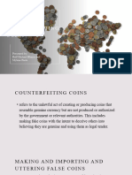 Counterfeiting Coins