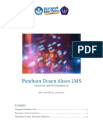 Panduan Akses LMS - Dosen