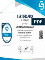 Certificado Fundamentos de SAP FIORI SUMMA CENTER