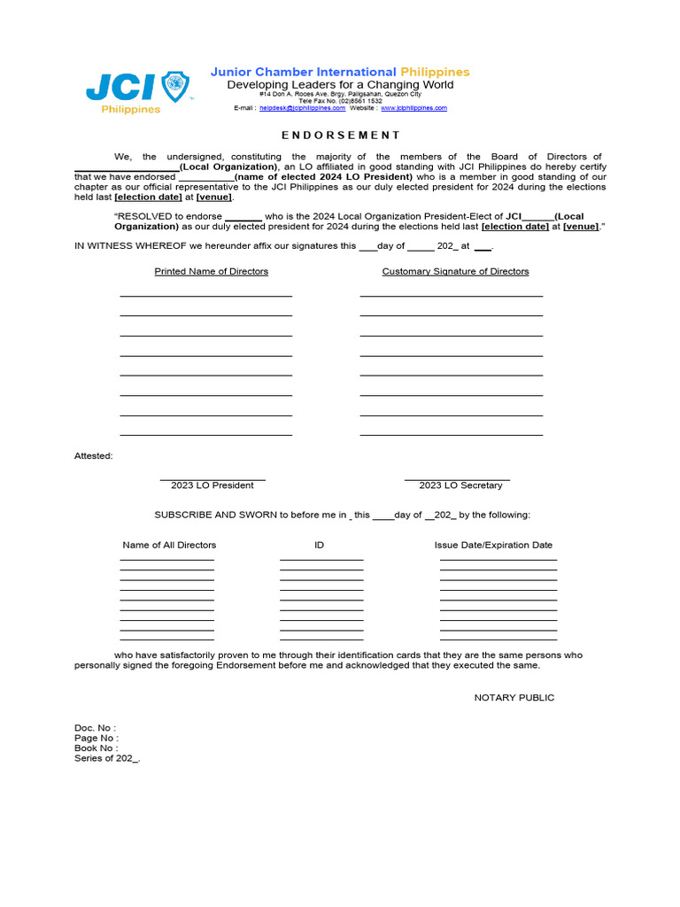 2024 LO President Endorsement B PDF