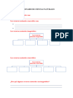 Cuestionario de Ciencias Naturales