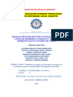 Situacion No Urgente, Que Permite Una Demora en La Atencion o Puede Ser Programado Sin Riesgo para El Paciente