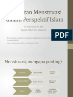 Menstruasi Dalam Perspektif Islam