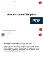 PNP Administrative Disciplinary Bodies Its Functions