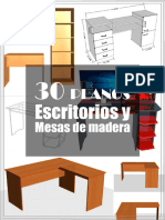 Una Guía Con 30 Planos para Hacer Escritorios y Mesas de Madera