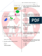 EVALUACION DE FRACCIONES 1° 2 Fila