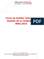 Curso de Auditor Interno en Gestión de La Calidad ISO 9001 - 2015