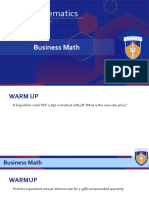 Mathematics: Business Math