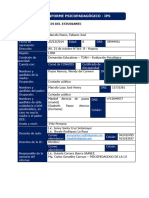 Informe Psicopedagogico (Ips) Actualizado - 2023