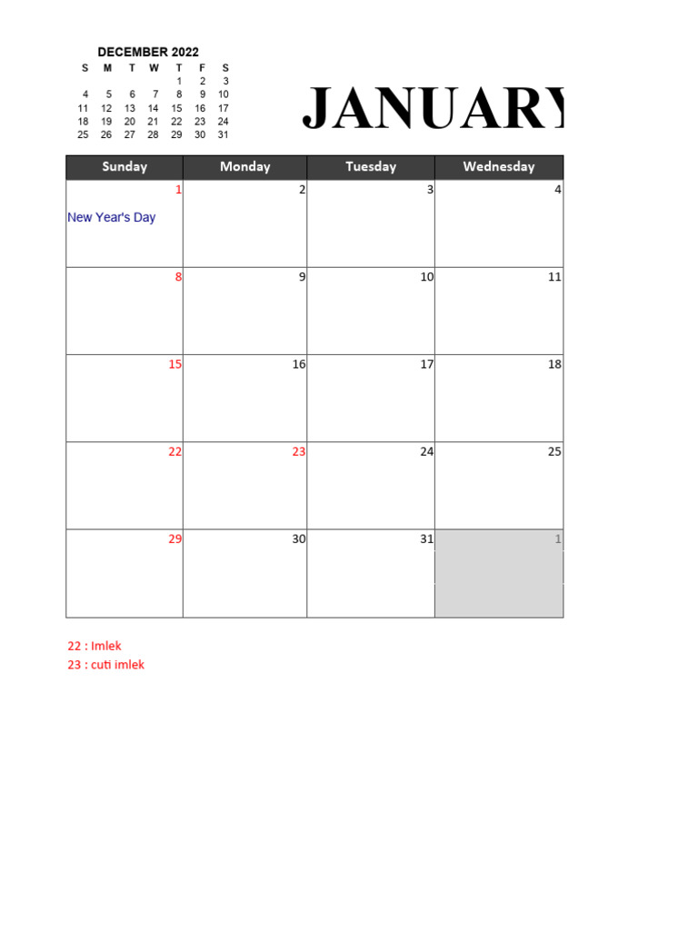 2023 calendar planner indonesia excel 01 pdf