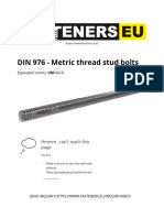 DIN 976 - Metric Thread Stud Bolts