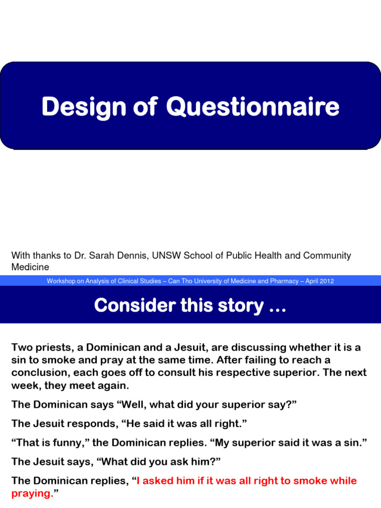 Designing Effective Questionnaires for Research | PDF | Questionnaire ...