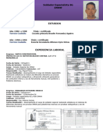 Estudios: Soldador Especialista 6G Smaw