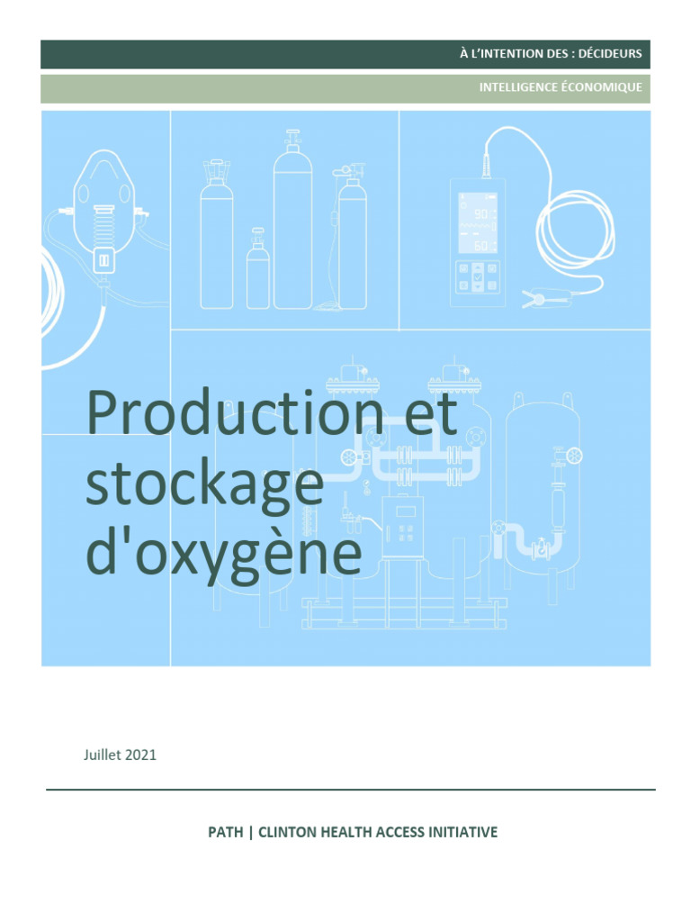 Production et Stockage d'Oxygène Médical | PDF
