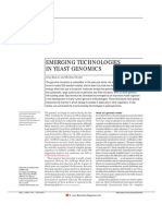 Emerging Technologies in Yeast Genomics