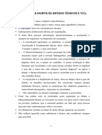 Regras para Escrita de Artigos Técnicos e TCCs