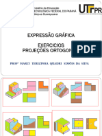 Expressão Gráfica - Exercicio de Projeção Ortogonal