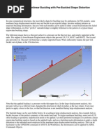 Pre-Buckled Shape in Nonlinear Buckling