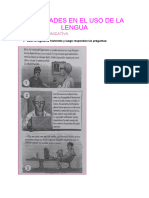 2° B - Variedades en El Uso de La Lengua