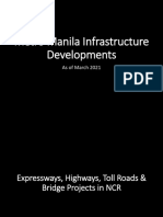 Metro Manila Infrastructure Developments - As of 2021