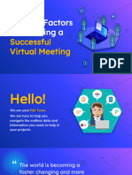 Success of Virtual Meetings