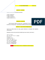 TD Mathématiques D-r-A-i-l-s (Fonction Et Équations Différentielles)