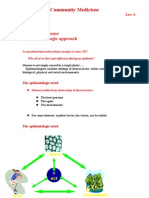 Community Medicicne: Etiology of Disease The Epidemiologic Approach